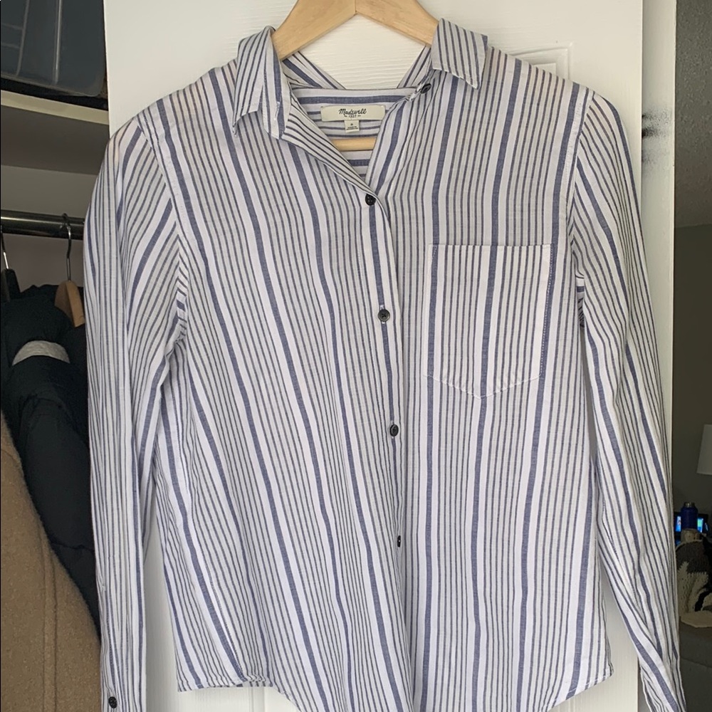 Madewell Striped Button Down Shirt